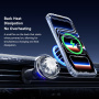 ESSAGER ES-T13 suport magnetic auto pentru grila de ventilație cu încărcare wireless pentru iPhone - negru