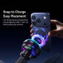 ESSAGER ES-T13 suport magnetic auto pentru grila de ventilație cu încărcare wireless pentru iPhone - negru