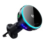 ESSAGER ES-T13 suport magnetic auto pentru grila de ventilație cu încărcare wireless pentru iPhone - negru