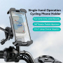 USAMS ZJ082 suport pentru bicicletă și motocicletă pe ghidon și oglindă retrovizoare pentru iPhone - negru-argintiu