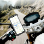 USAMS ZJ082 suport pentru bicicletă și motocicletă pe ghidon și oglindă retrovizoare pentru iPhone - negru-argintiu