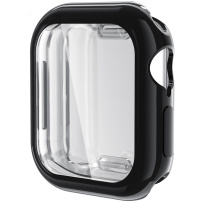 ENKAY husă din plastic moale cu protecție pentru ecran pentru Apple Watch 42mm (Series 10 / 11) - negru