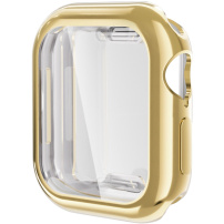 Carcasă ENKAY din plastic moale cu protecție pentru ecran pentru Apple Watch 42mm (Series 10 / 11) - aurie