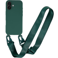 Husă mată cu curea reglabilă pentru iPhone 17 - petrol