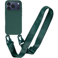 Husă mată cu curea reglabilă pentru iPhone 17 Pro - petrol