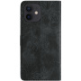 Husă tip carte cu model cu fluturi pentru iPhone 12 / 12 Pro - gri închis
