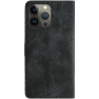 Husă tip carte cu model cu fluturi pentru iPhone 13 Pro Max - gri închis