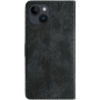 Husă tip carte cu model cu fluturi pentru iPhone 14 - gri închis