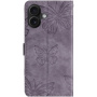 Husă tip carte cu model de fluturi pentru iPhone 17 - violet