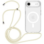 Husă transparentă cu șnur și MagSafe pentru iPhone Air - crem