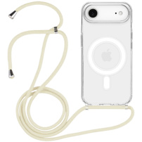 Husă transparentă cu șnur și MagSafe pentru iPhone Air - crem
