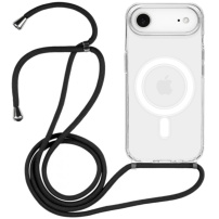 Husă transparentă cu șnur și MagSafe pentru iPhone Air - negru