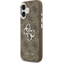 Husă Guess 4G Silver Metal Logo pentru iPhone 17 - maro
