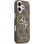 Husă Guess 4G Silver Metal Logo pentru iPhone 17 - maro