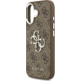 Husă Guess 4G Silver Metal Logo pentru iPhone 17 - maro