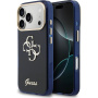 Guess IML 4G Script Metal Logo husă pentru iPhone 17 Pro - albastru închis
