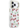 Huză Guess IML Glitter Cherry cu MagSafe pentru iPhone 17 Pro - cireșe