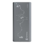 Tactical Squad Company baterie externă cu porturi 2x USB-C - 10 000 mAh - gri