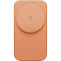 ENERGEA MagTrio 2 3în1 suport magnetic wireless pliabil pentru iPhone / Apple Watch / AirPods - 25W - portocaliu
