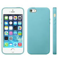 Carcasă cu design original Apple, pentru iPhone 5 / 5S / SE (2016) – albastră