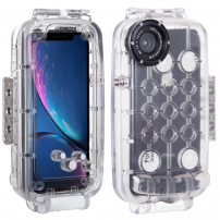 Husă Haweel, impermeabilă până la 40m, pentru iPhone XR - transparent