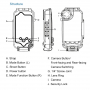 Husă Haweel, impermeabilă până la 40m, pentru iPhone XR - transparent