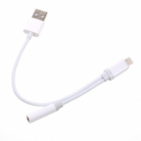 Reducţie Lightning la jack 3,5 mm + adaptor USB, pentru Apple iPhone / iPad