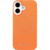 Husă Guess Perforated 4G Logo cu MagSafe pentru iPhone 17 - portocaliu