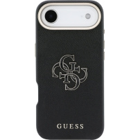 Husă Guess Resin Logo pentru iPhone Air - negru