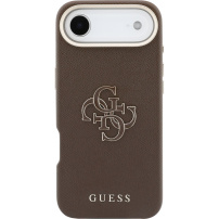 Husă Guess Resin Logo pentru iPhone Air - maro