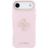 Husă Guess Resin Logo pentru iPhone Air - roz