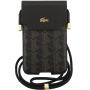 Lacoste Blend Monogram Metal Logo geantă universală pentru iPhone - maro
