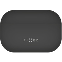 FIXED Silky husă din silicon ultrasubțire pentru AirPods Pro 3 - neagră
