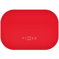 FIXED Silky husă din silicon ultrasubțire pentru AirPods Pro 3 - roșu