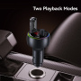 USAMS CC328 Bluetooth FM transmitter auto cu porturi USB-C / USB-A - 30W - gri închis