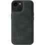 Husă de protecție din piele PU cu MagSafe pentru iPhone 13 / 14 - gri închis
