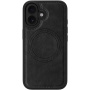 Husă de protecție din piele PU cu MagSafe pentru iPhone 17 - negru