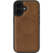 Husă de protecție din piele PU cu MagSafe pentru iPhone 17 - maro