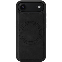Husă de protecție din piele PU cu MagSafe pentru iPhone Air - negru