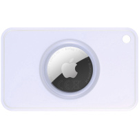 XDcase card transparent pentru portofel cu spațiu pentru AirTag 1 / 2 - violet