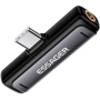 ESSAGER 2în1 reducție audio și de încărcare - 3,5 mm jack / USB-C la USB-C - gri
