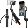 Spigen S582W Selfie stick panoramic Bluetooth cu tripod și prindere MagSafe pentru iPhone - negru