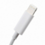 Reducţie Lightning la jack 3,5 mm, pentru iPhone - albă