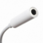 Reducţie Lightning la jack 3,5 mm, pentru iPhone - albă