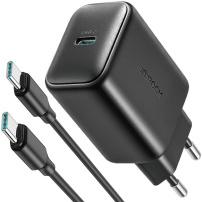JOYROOM JR-TCF23 set adaptor cu port USB-C și Cablu USB-C la USB-C - 25W - 1 m - negru