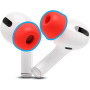 XDcase dopuri de schimb din spumă cu bețișor de curățare pentru AirPods Pro 1 / 2 - S/M/L - roșii