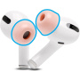 XDcase capete de schimb din spumă cu stick de curățare pentru AirPods Pro 1 / 2 - S/M/L - roz