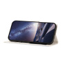 Husă tip carte cu dungi pentru iPhone 17 - albastru-alb