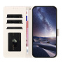 Husă tip carte cu dungi pentru iPhone 17 - albastru-alb
