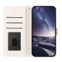 Husă tip carte cu dungi pentru iPhone 17 - albastru-alb